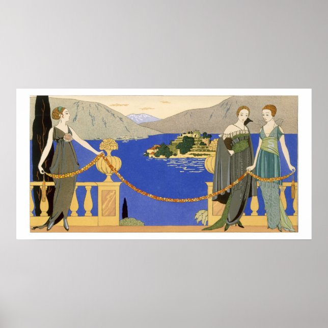 Isola Bella, kvällspressar designade av Redfern, Poster (Framsidan)