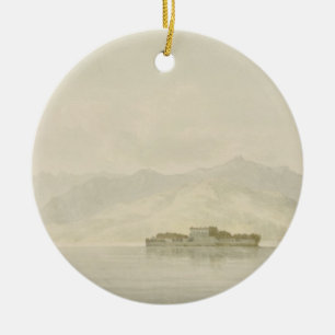 Isola Madre, Lago Maggiore, c.1781 (w/c över graf Julgransprydnad Keramik