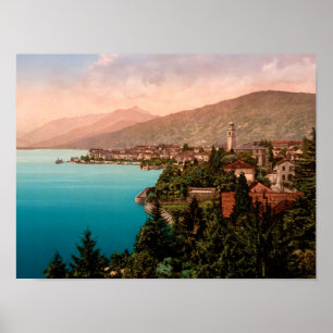 Isola Pallanza Sjö Maggiore Italien Poster