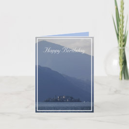 Isola San Giulio, Sjö Orta, Italien Birthday Kort