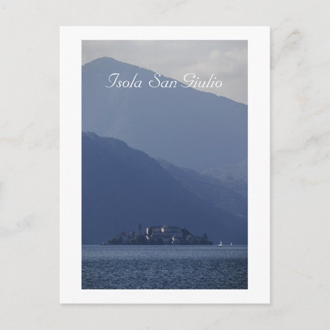 Isola San Giulio, Sjö Orta, Italien Vykort (Framsida)