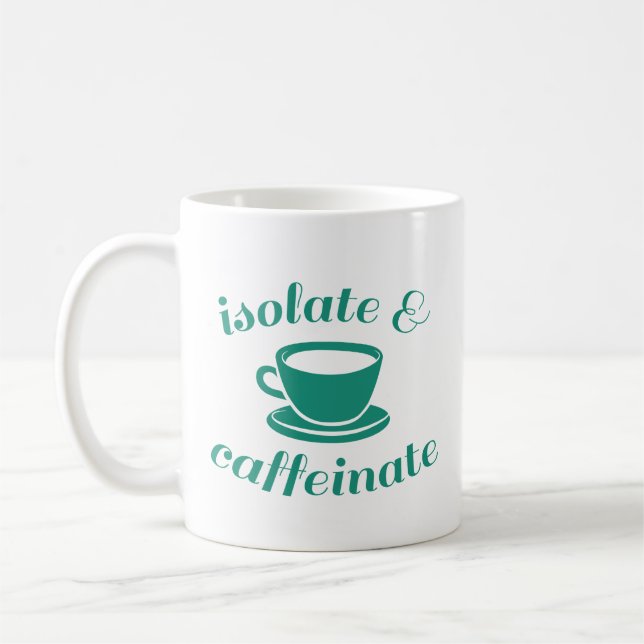 Isolat och koffeinat kaffemugg (Vänster)
