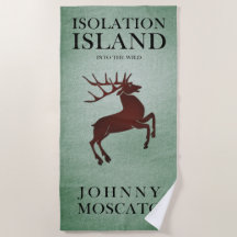 Isolation Island Deer Badhandduk