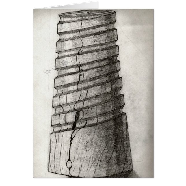 Isolatorn kärnar ur kortet hälsningskort (Framsidan)