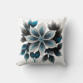 Isolblommor och blad kudde