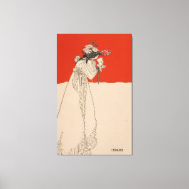 Isolde av Aubrey Beardsley Canvastryck
