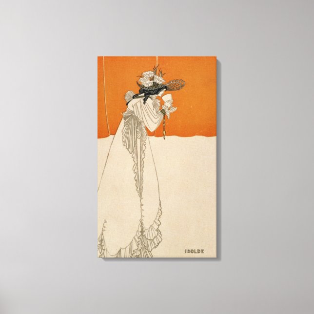 Isolde, illustration från 'The Studio', 1895 (lith Canvastryck (Framsida)