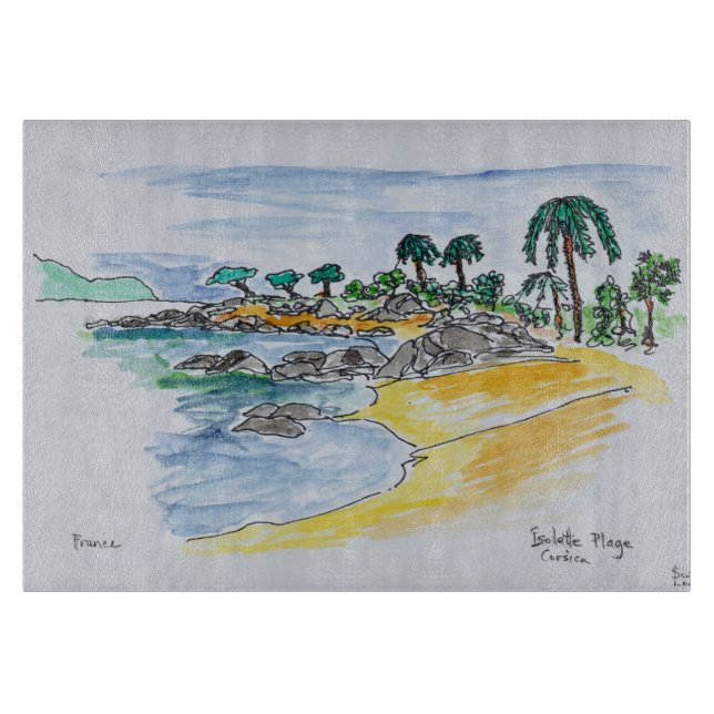 Isolella Beach, Ajaccio| Korsika, Frankrike (Framsidan)