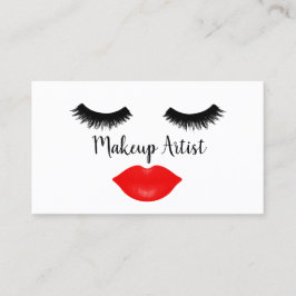 Isolera och lipstick Makeup Artist Visitkort