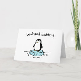 Isolerad incident - rolig julkort helgkort