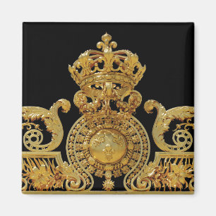 Isolerat Golden grind i Versailles castle-Frankrik Magnet
