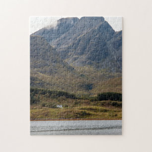 Isolerat hus på Isle of Skye i Skottland Pussel