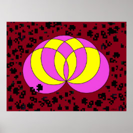Isolerat Spiralina-fält Poster