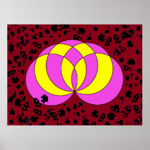 Isolerat Spiralina-fält Poster