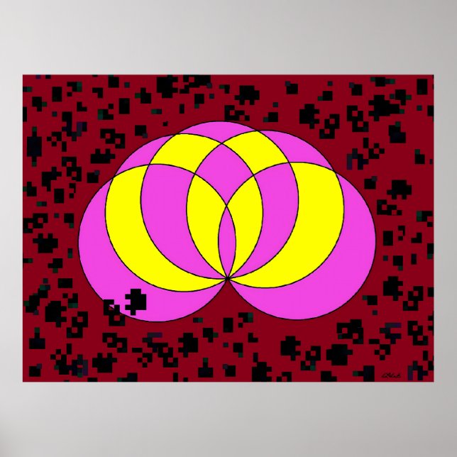Isolerat Spiralina-fält Poster (Framsidan)
