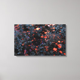 Isometer (svart) canvastryck