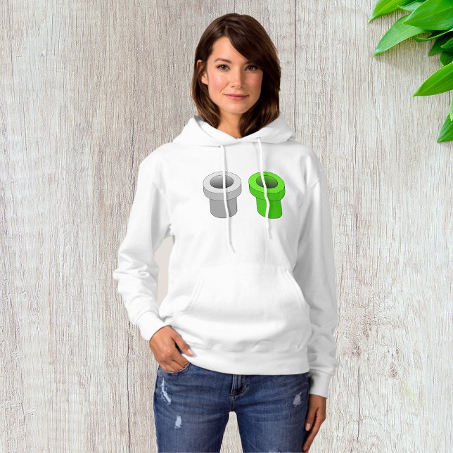 Isometric Rör Womens Hoodie T Shirt (Skapare uppladdad)