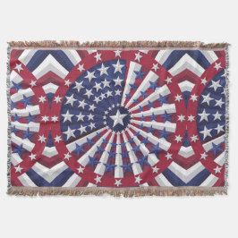 Isometric USA flagga Mönster Filt