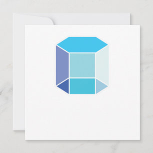 Isometrisk form 2d Hexagonal pragmatisk form Geome Inbjudningar
