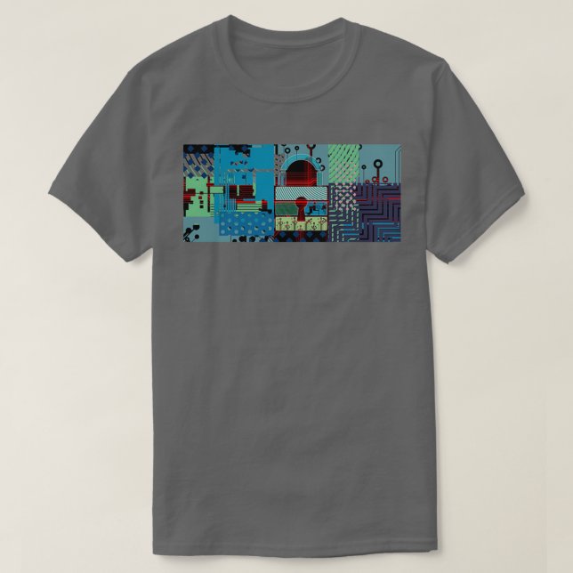 Isometrisk it-säkerhet och IT-information eller nä T Shirt (Design framsida)