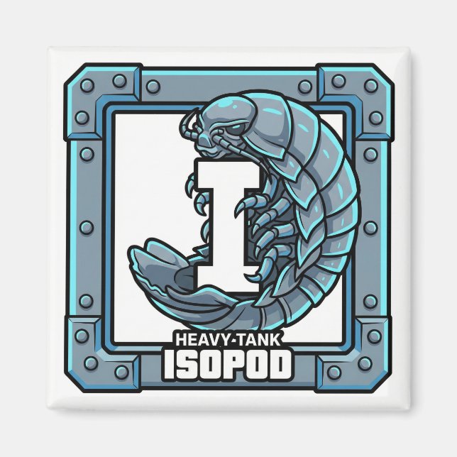 Isopod (Giant Isopod) – GTA Style ABC Learning Magnet (Framsidan)