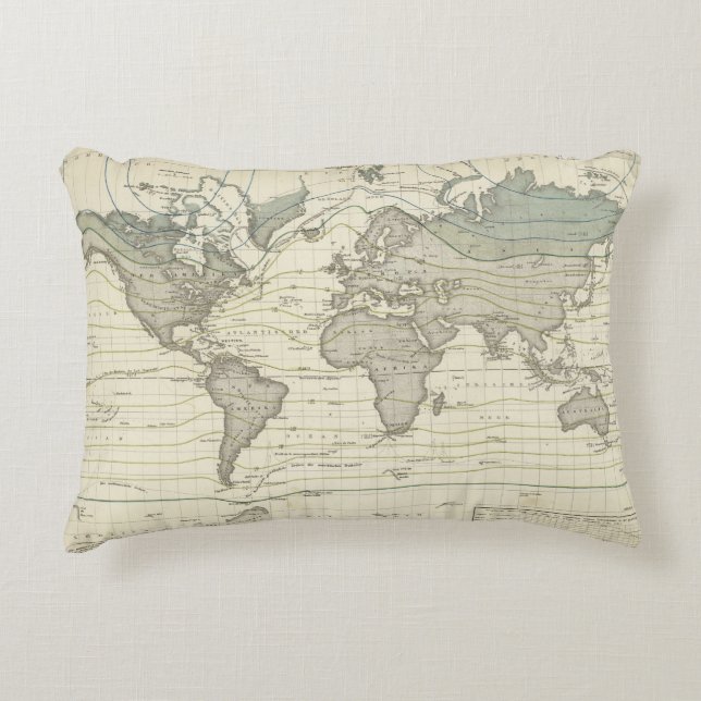 Isothermal kurvor för Alexander von Humboldts Prydnadskudde (Framsidan)