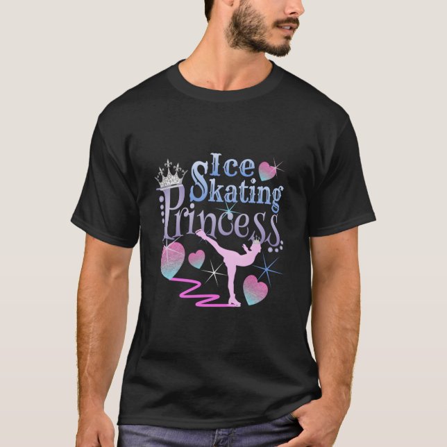 Isprinsessa för konståkning t shirt (Framsida)
