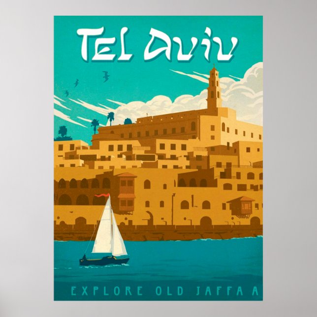 " Israel: 2021/heute Tel Aviv - Sommer Reise ...  Poster (Framsidan)