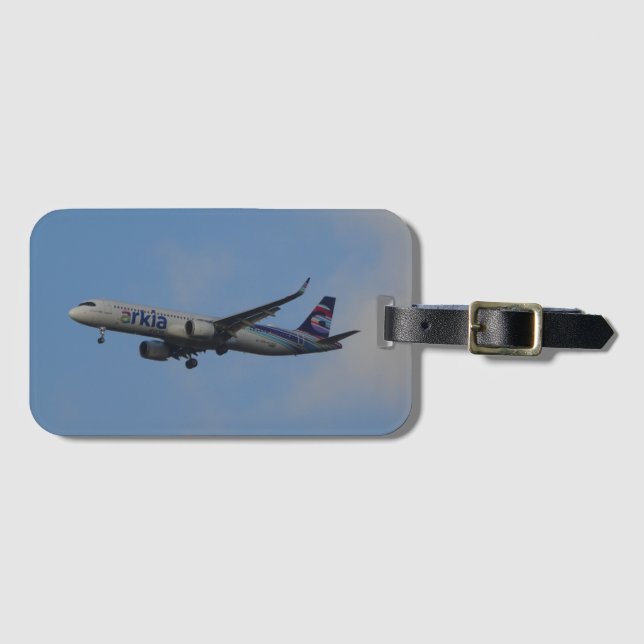 Israël Airplan Luggage Tag Bagagebricka (Framsida horisontal)