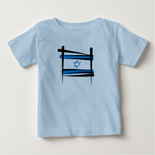 Israel borstar flagga t-shirt