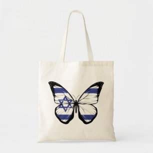 Israel Butterfly Flagga Tygkasse
