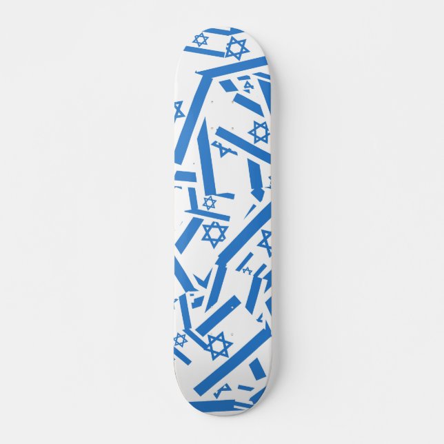 Israel Collage Skateboard Bräda 20 Cm (Framsida)