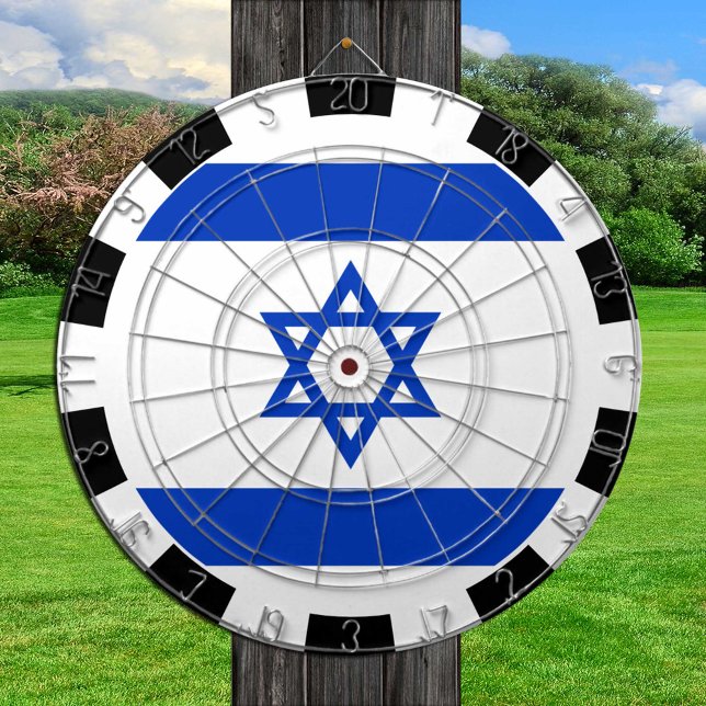 Israel Dartboard och Israels Flagga/speltavla Darttavla (Skapare uppladdad)