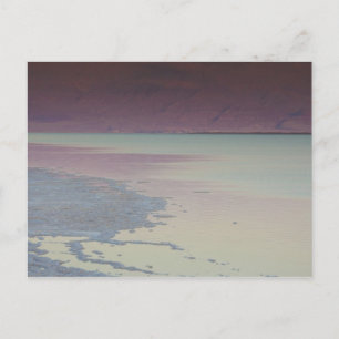 Israel, Döda havet, Ein Bokek, Dead Sea, dusk Vykort