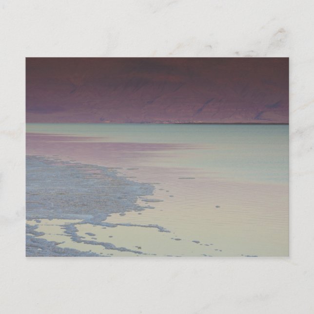 Israel, Döda havet, Ein Bokek, Dead Sea, dusk Vykort (Framsida)
