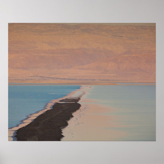 Israel, Döda havet, Ein Bokek, Döda havet, dusk Poster (Framsidan)
