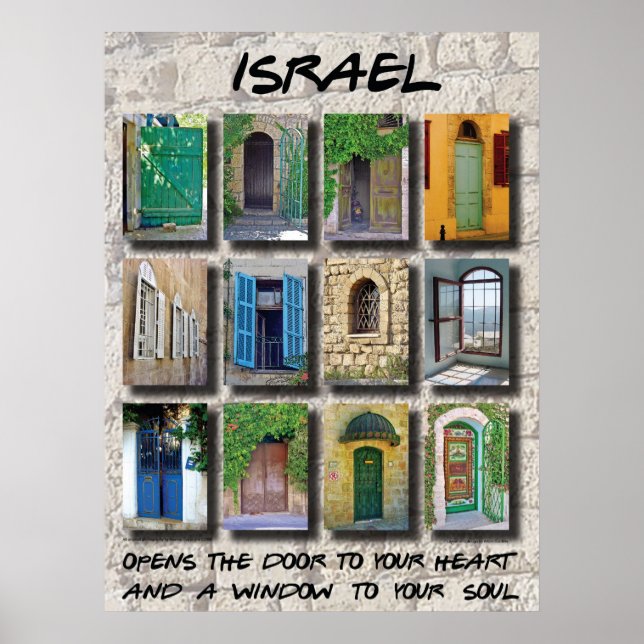 Israel - dörrar och fönster poster (Framsidan)
