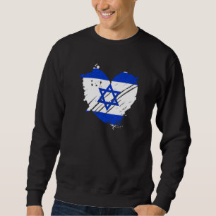 Israel Flag Jag älskar Israel Det är i mitt DNA f Lång Ärmad Tröja