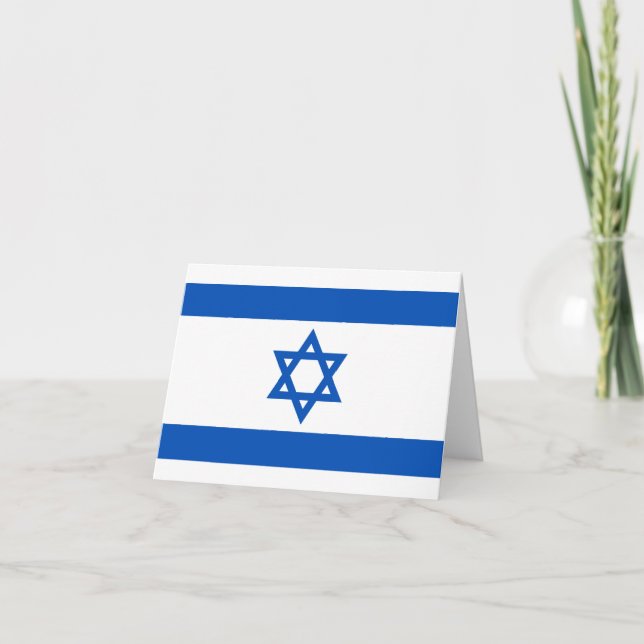 Israel Flag Notekard Kort (Framsida)