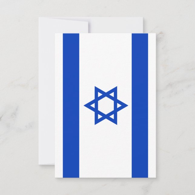 Israel flag  tack kort (Framsida)