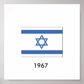 Israel Flagga 1967 Poster