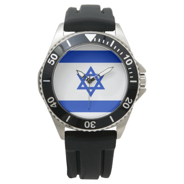 Israel Flagga Armbandsur (Framsida)