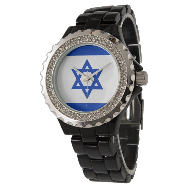 Israel flagga armbandsur (Vinklad)