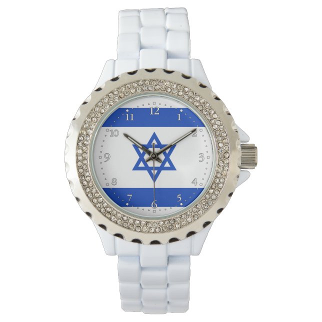 Israel Flagga Armbandsur (Framsida)