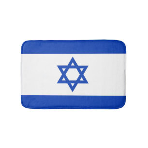 Israel flagga badrumsmatta