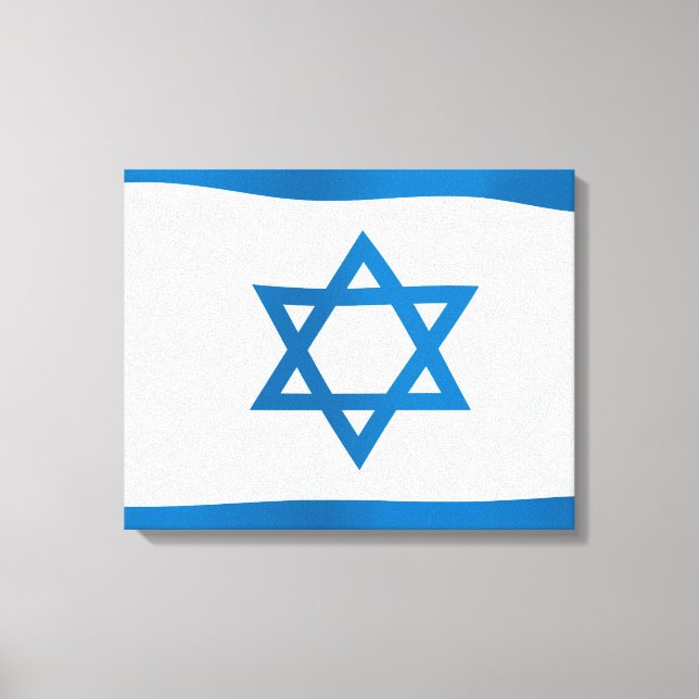 Israel Flagga Canvastryck (Framsida)