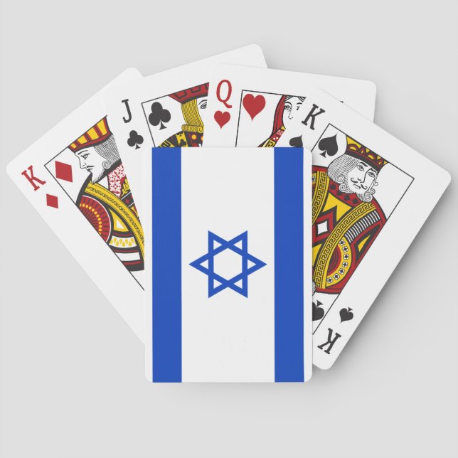Israel Flagga Casinokort (Baksidan)