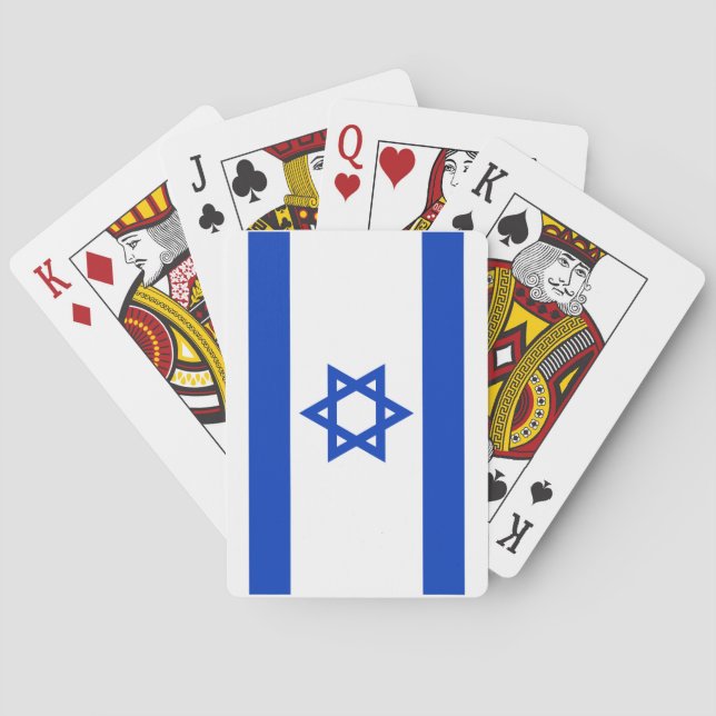 Israel flagga casinokort (Baksidan)