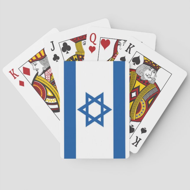 Israel Flagga Casinokort (Baksidan)
