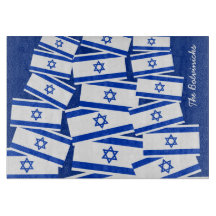 Israel Flagga Challah Board - personlig